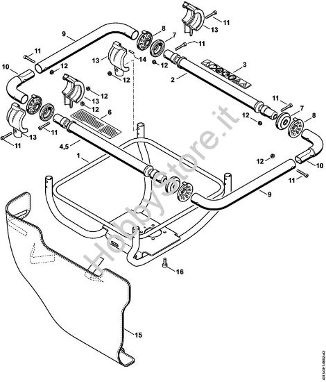 Manico tubolare BT 131 BT 131 brand Stihl